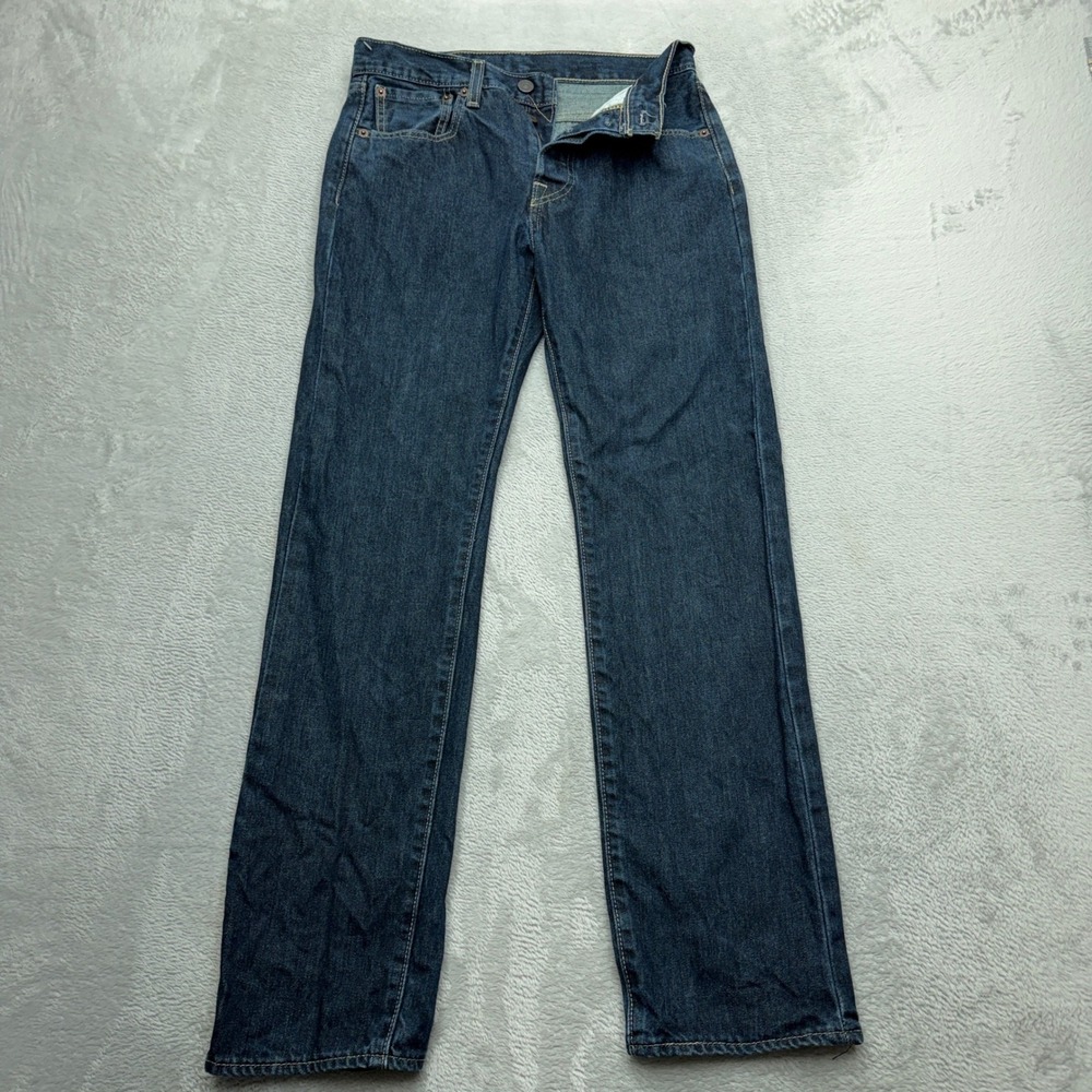 Levi's 501 Original Fit Jeans Womens 27 Straight Leg Dark Wash Indigo 00501-0536